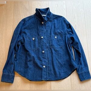 ZARA Heavy Denim Overshirt Jacket XXL | Dark Indigo | Workwear Style | BNWT